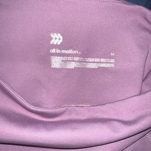 All in motion activewear athletic leggings mauve skinny size M - Picture 3 of 3